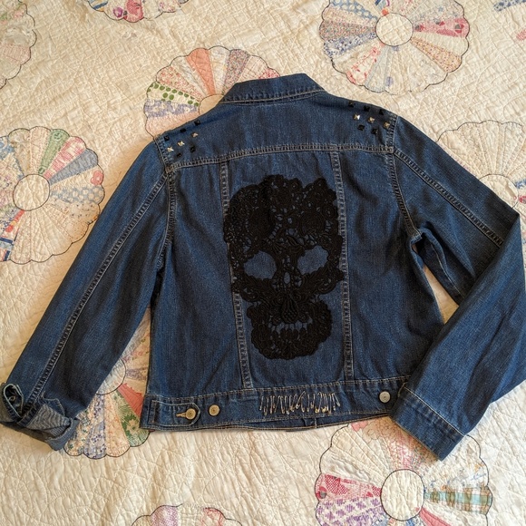 Hand Designed One Of A Kind Denim Jacket - Picture 6 of 7